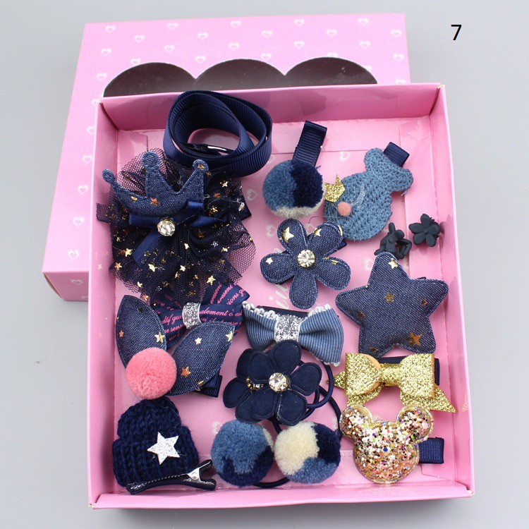 Kẹp tóc 18 chi tiết kèm hộp