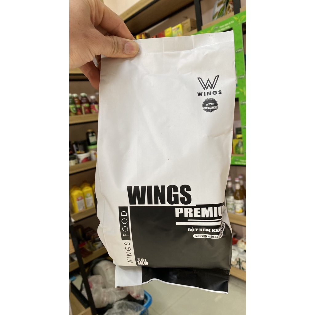 Bột sữa Wings gói 1kg - bột sữa béo tôn vị trà