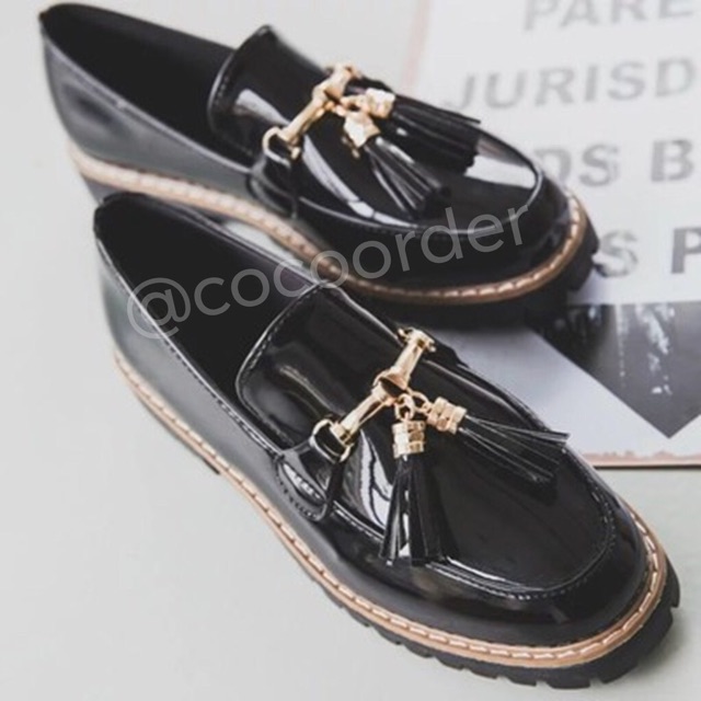 (Order) GL02- Giày Loafer tua rua nữ tính Style Hàn Quốc hàng Quảng Châu cao cấp | BigBuy360 - bigbuy360.vn