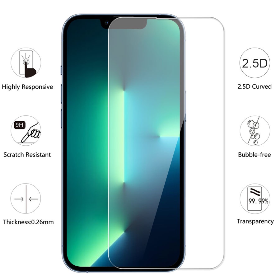 Kính cường lực 3 trong 1 bảo vệ camera sau thích hợp cho iPhone 12 13 14 15 Pro Max