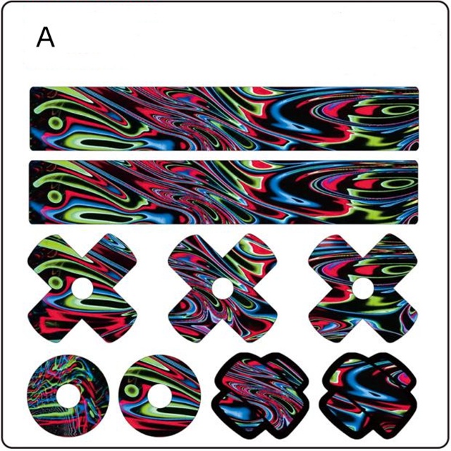 1 Bộ Miếng Dán Trang Trí Nắp Phuộc Trước Xe Đạp MTB