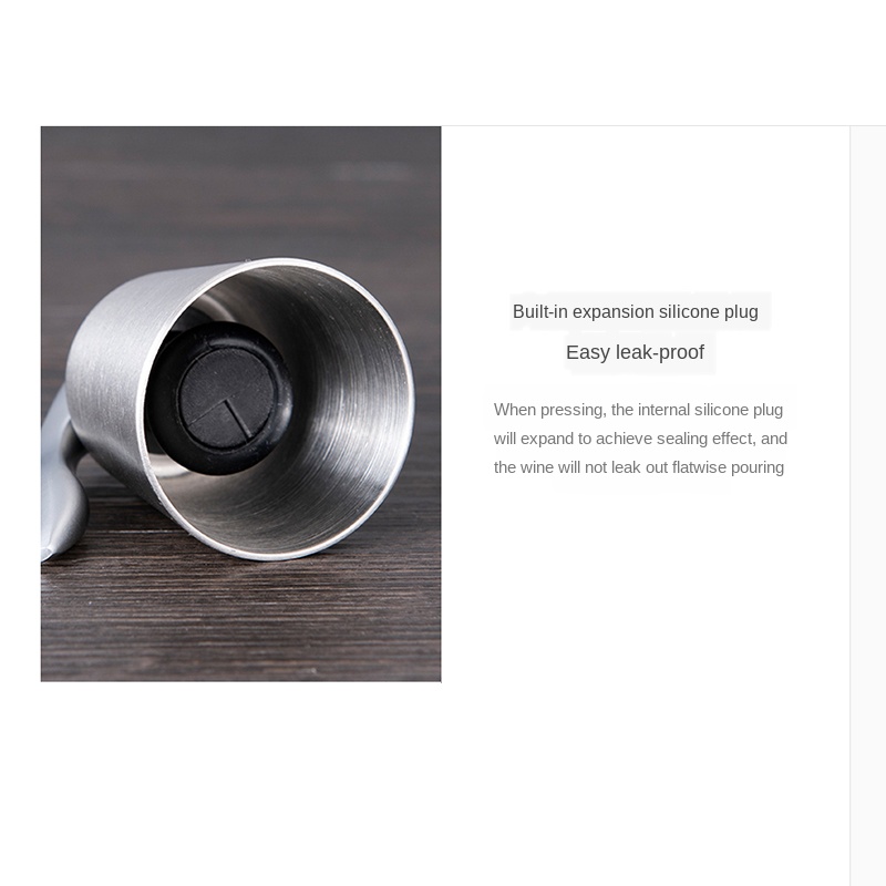 Nút đậy chai rượu vang bằng thép không gỉ