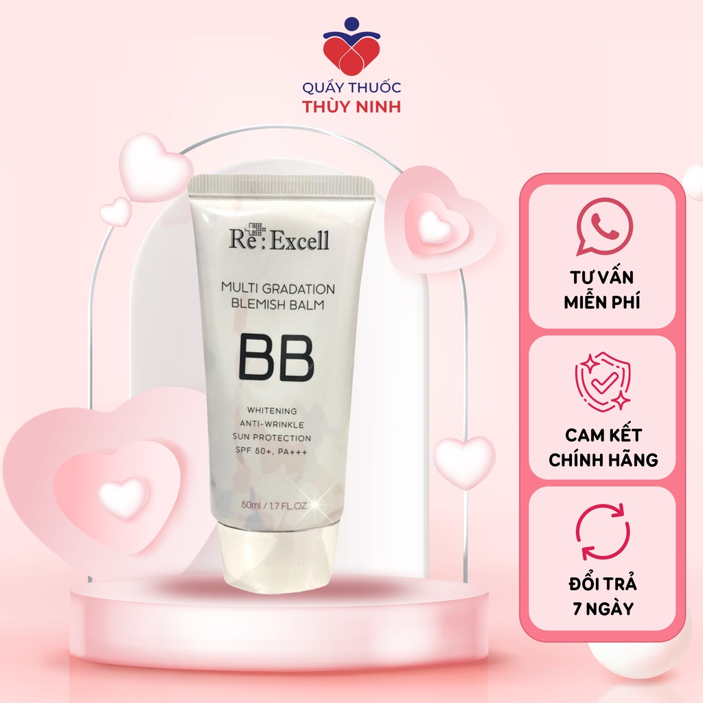 Kem nền BB cream Re: Excell giúp chống nắng, che khuyết điểm 50ml - KNBB