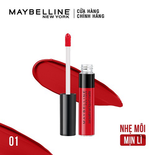 Son Kem Lì Nhẹ Môi Maybelline New York Sensational Liquid Matte Lipstick 7ml | BigBuy360 - bigbuy360.vn