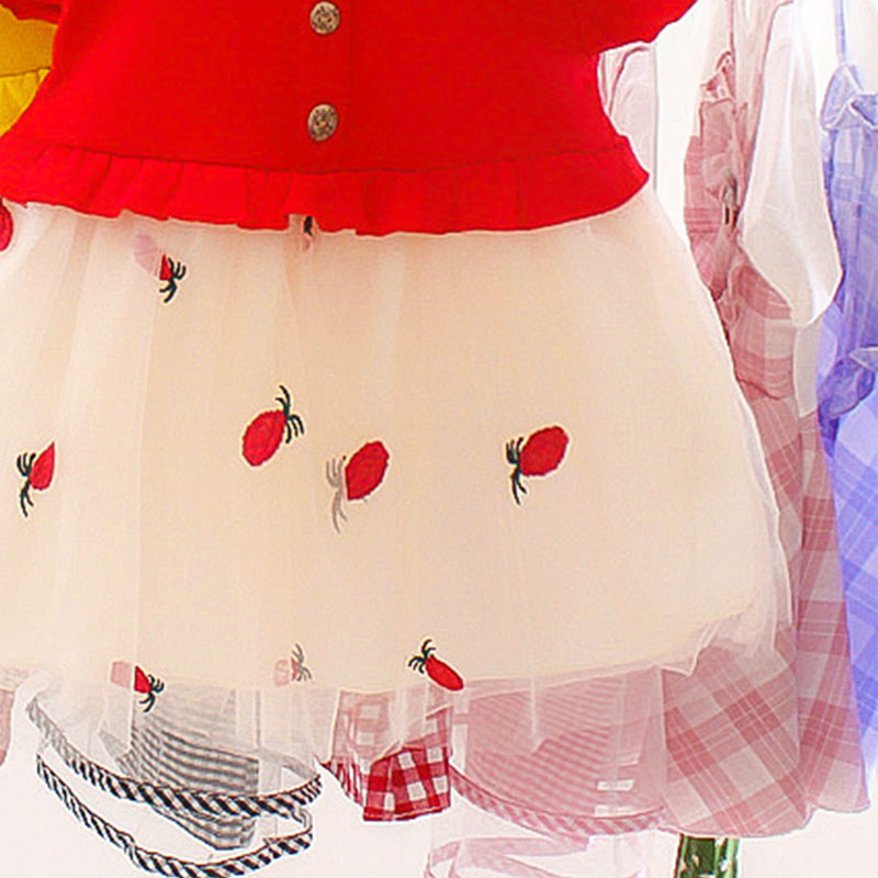 Đầm Xòe Công Chúa Vải Cotton Cho Bé Gái