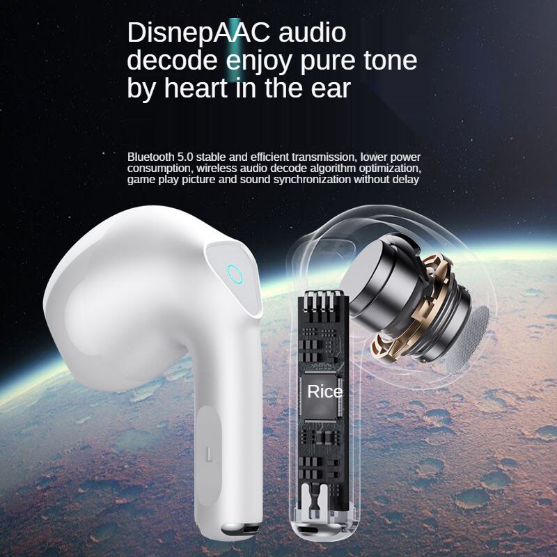 Disney Tai Nghe Bluetooth Không Dây TWS Hình Người Sắt Người Nhện Captain Dễ Thương