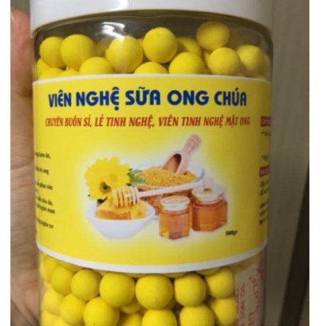 Viên tinh nghệ mật ong hộp 500g có đủ cn vsattp
