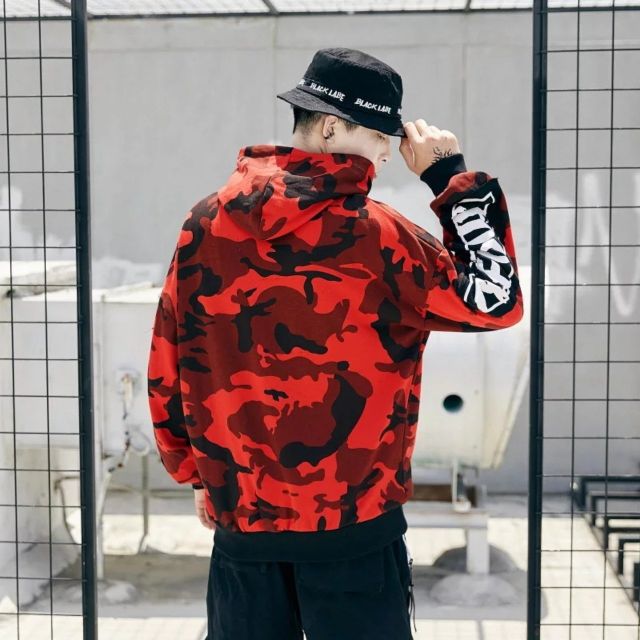 Áo hoodie camo rằn ri nỉ ngoại cao cấp | BigBuy360 - bigbuy360.vn