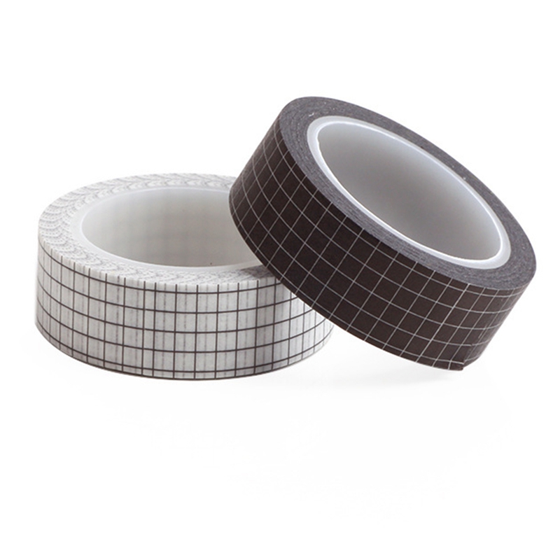 Cuộn băng dính Washi màu cầu vồng dùng trang trí