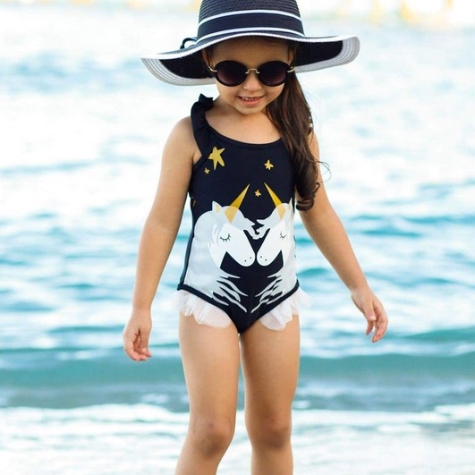 Đồ bơi liền mảnh NNJXD in họa tiết tùy chọn thời trang mùa hè dễ thương cho bé gái
