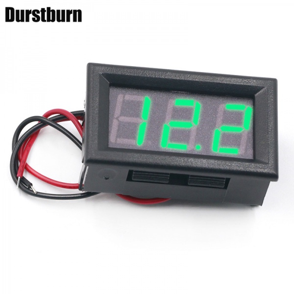 Vôn Kế Kỹ Thuật Số Màn Hình LED 0.56 Inch 2 Dòng DC 4.5V-30V 2 Dây Chuyên Dụng