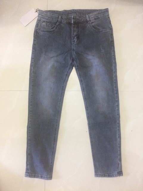 Quần jeans nam cao cấp size 32-36 màu xám bạc