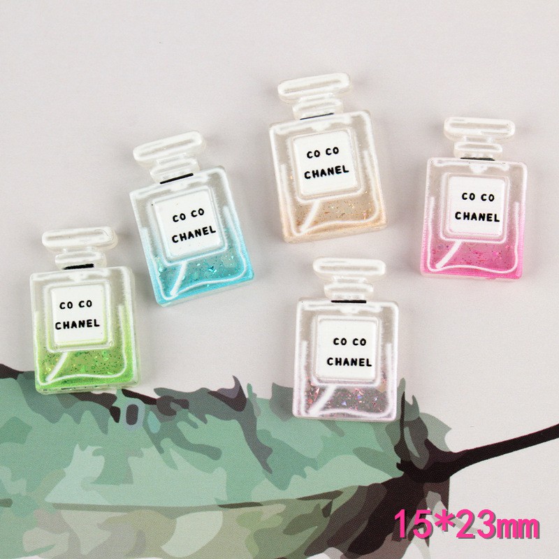 Mô hình Chai nước hoa phụ kiện trang trí nhà búp bê charm slime