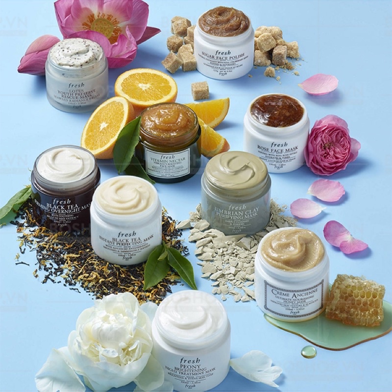 Set mặt nạ dưỡng da FRESH Face Mask / Rose, Sugar, Black Tea