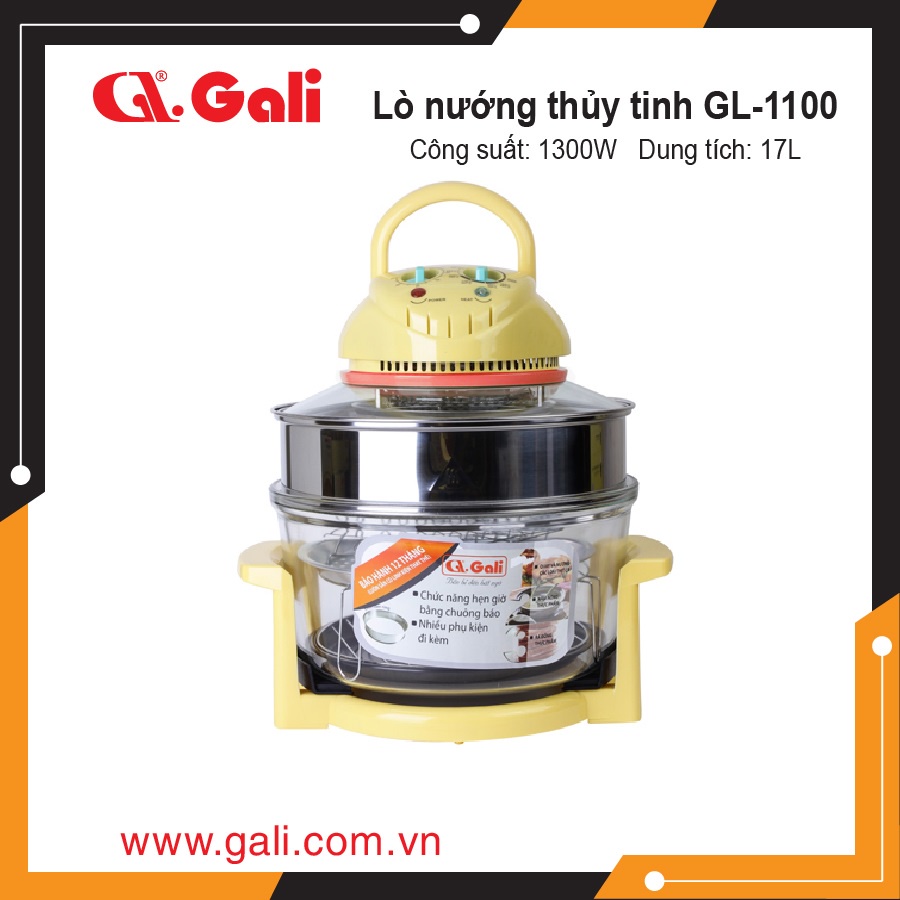 {CHÍNH HÃNG} LÒ NƯỚNG THỦY TINH GL - 1100