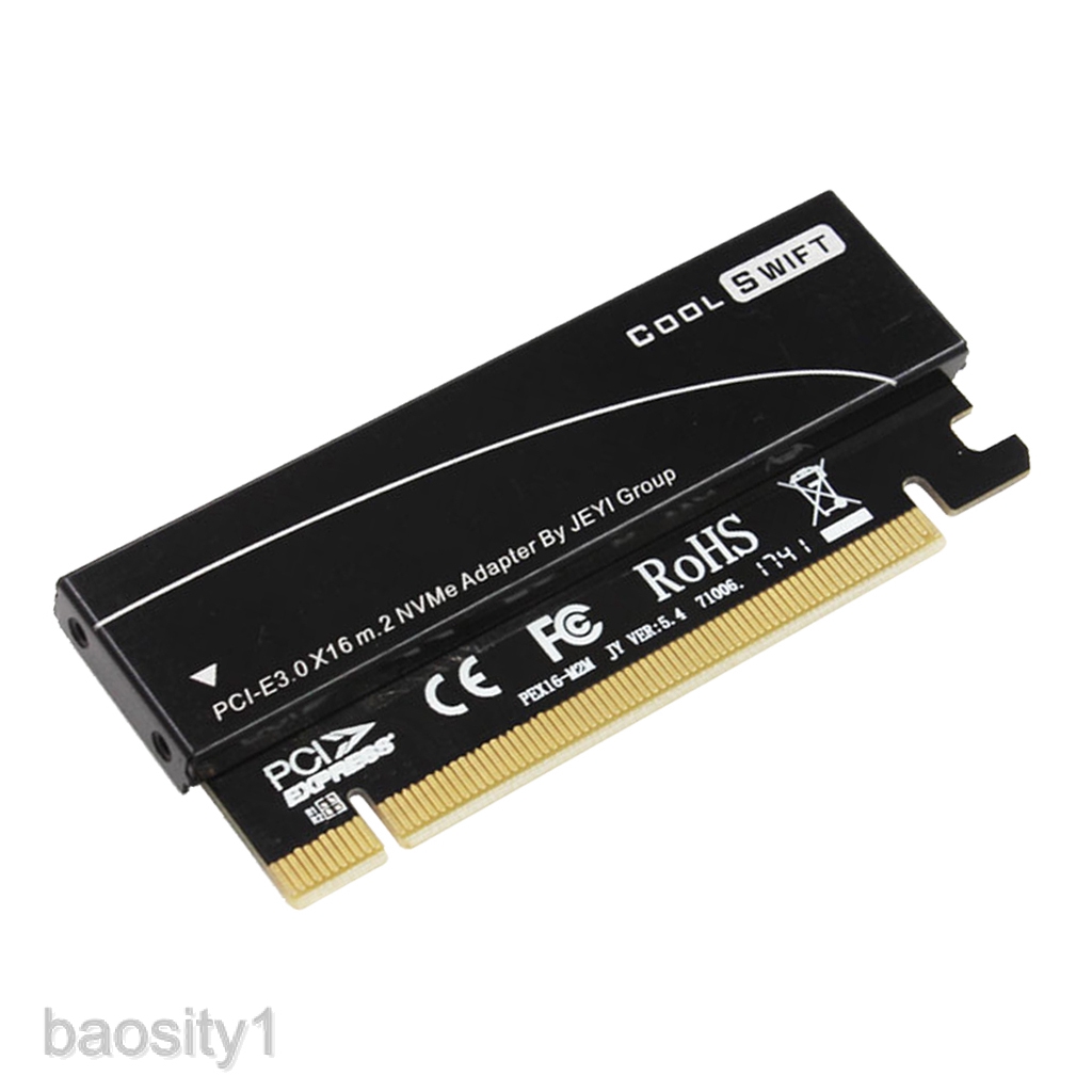 Card chuyển đổi cổng NVME M.2 sang PCIe kèm bộ tản nhiệt có phụ kiện đi kèm chuyên dụng