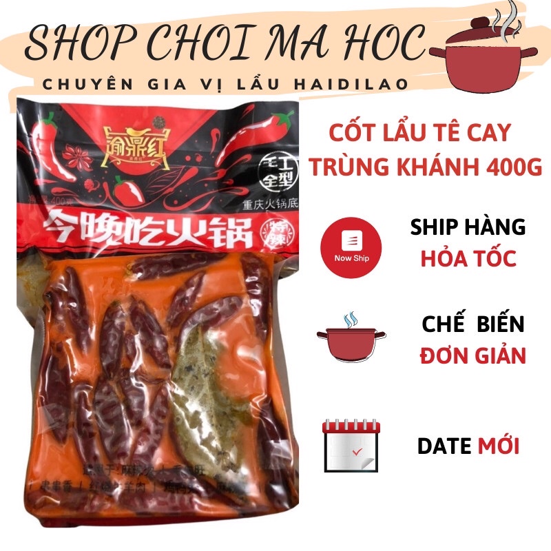 (400g) Cốt lẩu tê cay Trùng Khánh