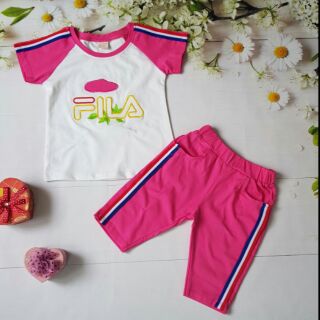 Bộ lửng bé gái thêu fila