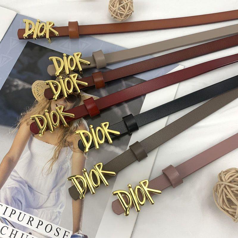 Dior Thắt Lưng Da Bò Phối Khóa Kim Loại Thời Trang Cho Nữ
