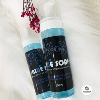 Nước vệ sinh tạo bọt pha sẵn Blue Soap trong phun xăm