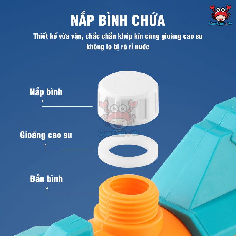 Súng Bắn Nước 2 Nòng Cỡ Lớn, Súng Nước 2 Vòi Áp Lực Loại To Bắn Xa - Đồ chơi trẻ em phun nước an toàn cho bé