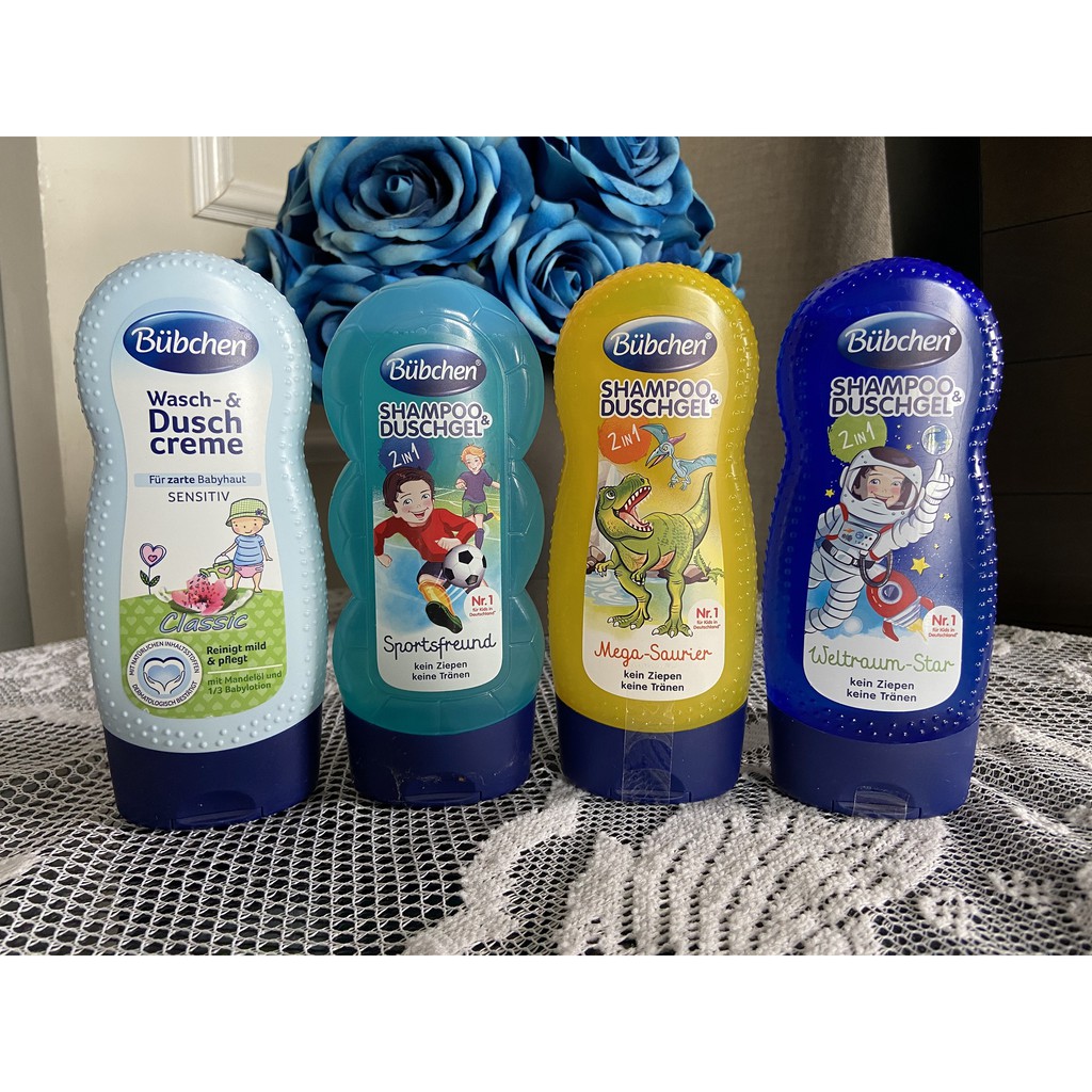 Sữa tắm gội dịu nhẹ cho trẻ sơ sinh và trẻ nhỏ - BUBCHEN WASCH & DUSCH CREME Đức, 230ml