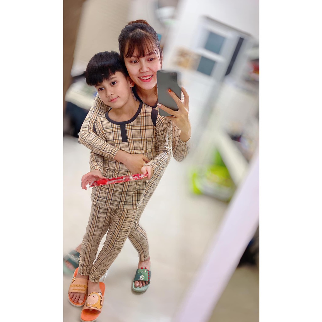 Bộ giữ nhiệt kẻ caro Moimoln xịn