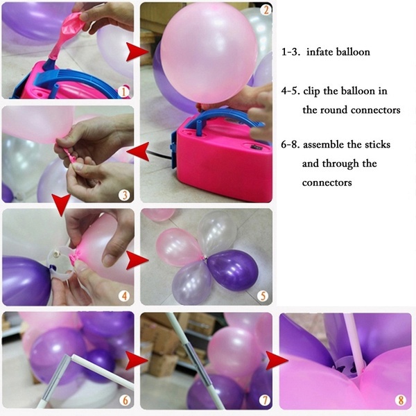 Set 10 Kẹp Nối Bong Bóng Trang Trí Tiệc Tùng / Giáng Sinh