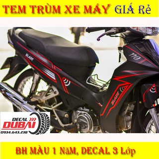 Tem Trùm Blade Đen Nhám Chỉ Đỏ Cực Hot