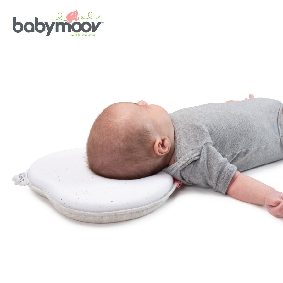 Gối chống bẹt đầu Babymoov Pháp bé ngủ ngon, chống bẹp đầu