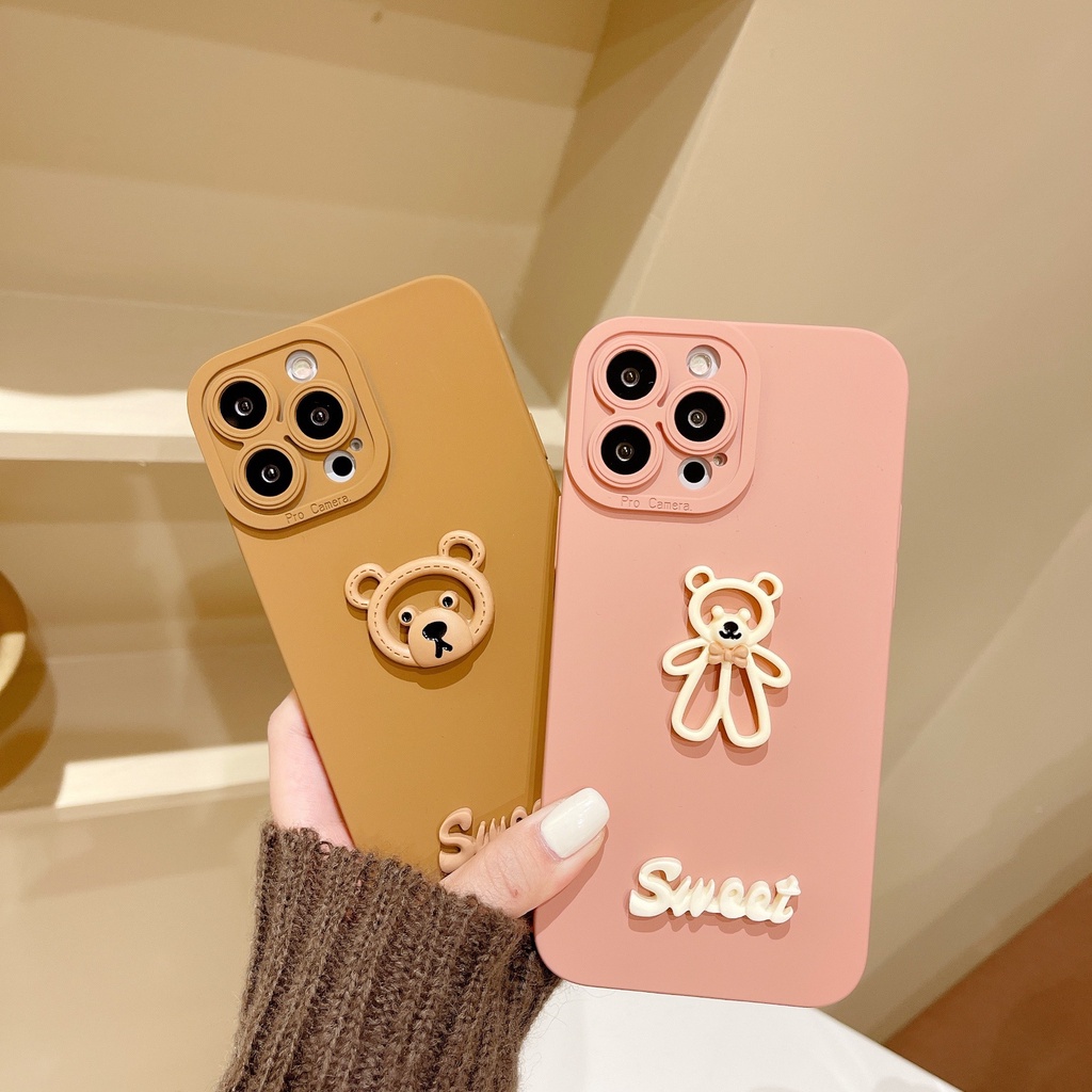 Ốp lưng iphone cạnh vuông bảo vệ camera Brown 7plus x xsmax 11 11promax 12 12pro 12promax 13 13pro 13promax DT13 | BigBuy360 - bigbuy360.vn