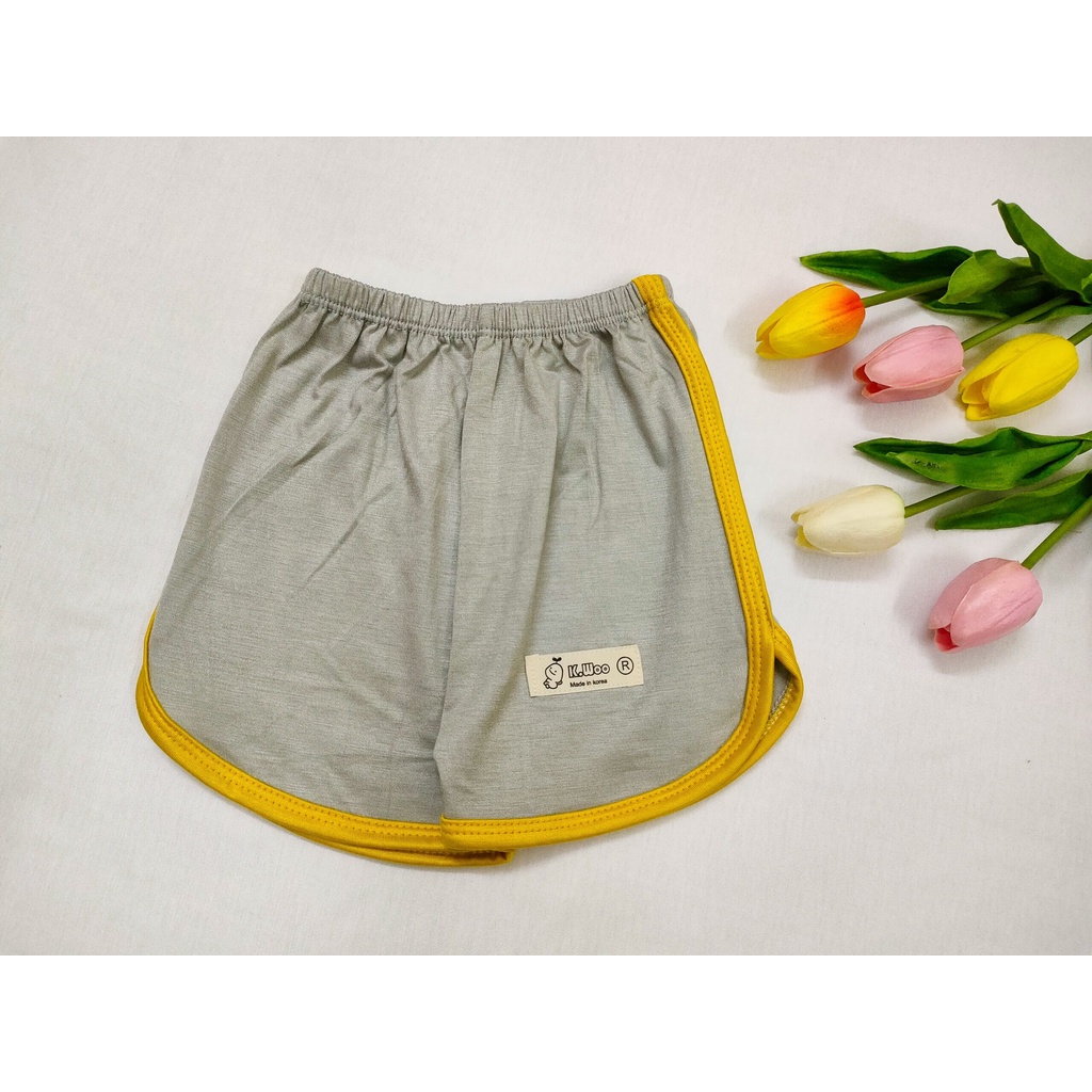 SET 10 Quần đùi KWOO bé trai bé gái Quần chục SallyBaby chất thun lạnh mềm mát phối viền sọc từ 4-17kg QĐ068
