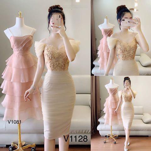 [ xả kho ] MiD Đầm Body trễ vai dự tiệc quyến rũ V1128 Mie Design ảnh thật