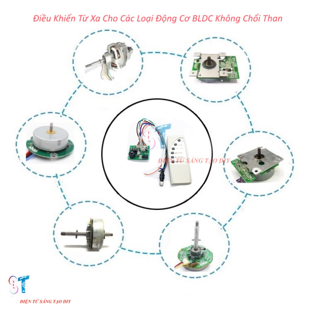 Mạch Xung Điều Khiển Từ Xa Cho Động Cơ Brushless Không Chổi Than Chế Quạt