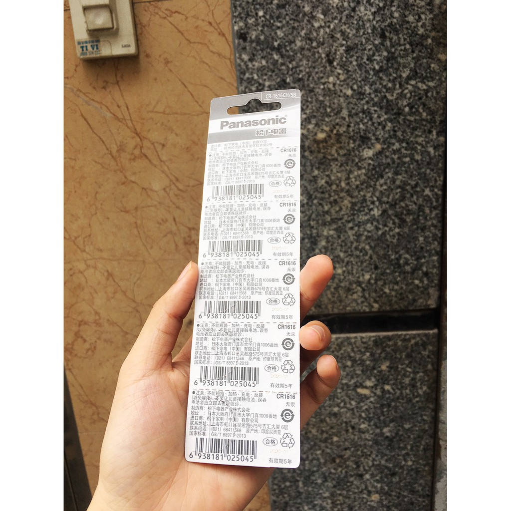 Pin Panasonic CR1616 3V Lithium vỉ 1 viên