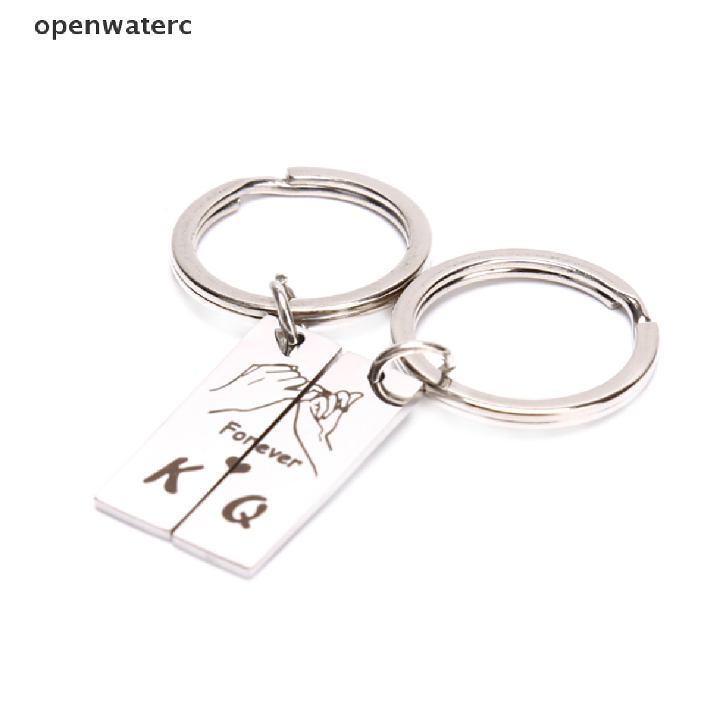 Set 2 Móc Khóa Đôi Khắc Chữ King Queen
