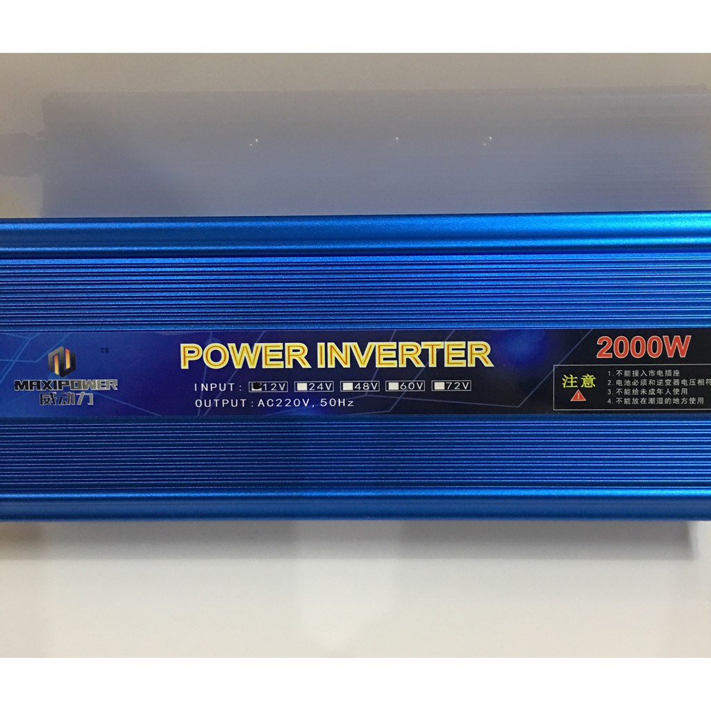 Bộ Kích Điện, Bộ Chuyển Đổi Nguồn điện INVERTER 2000W 12V Lên 220V