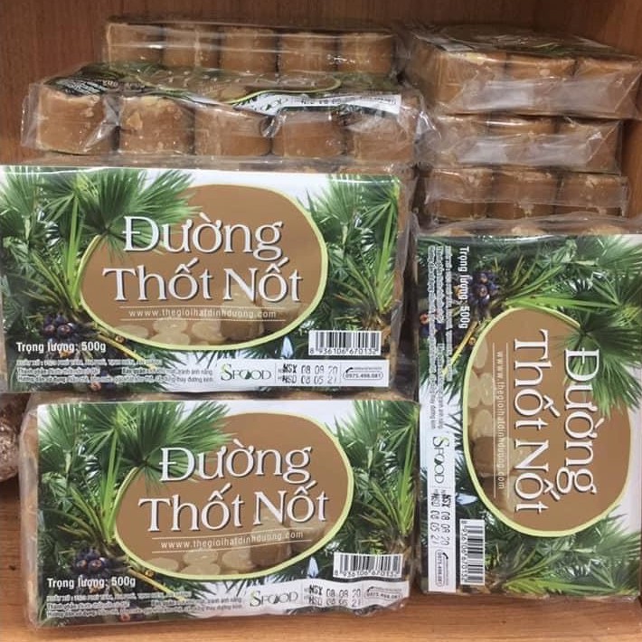 Đường thốt nốt Sfood 1kg, đường thốt nốt An Giang