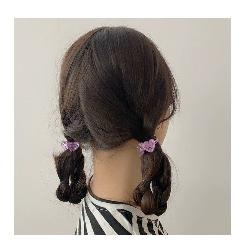 Dây cột tóc thun đính hạt xinh xắn ulzzang