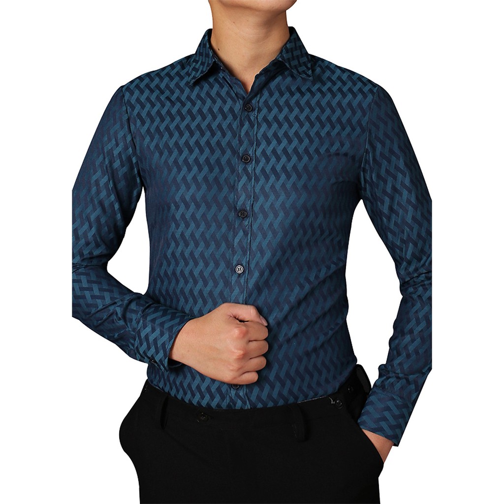 Sơ Mi Nam VFASHION Chất Cotton - Form slim fit - Dài tay