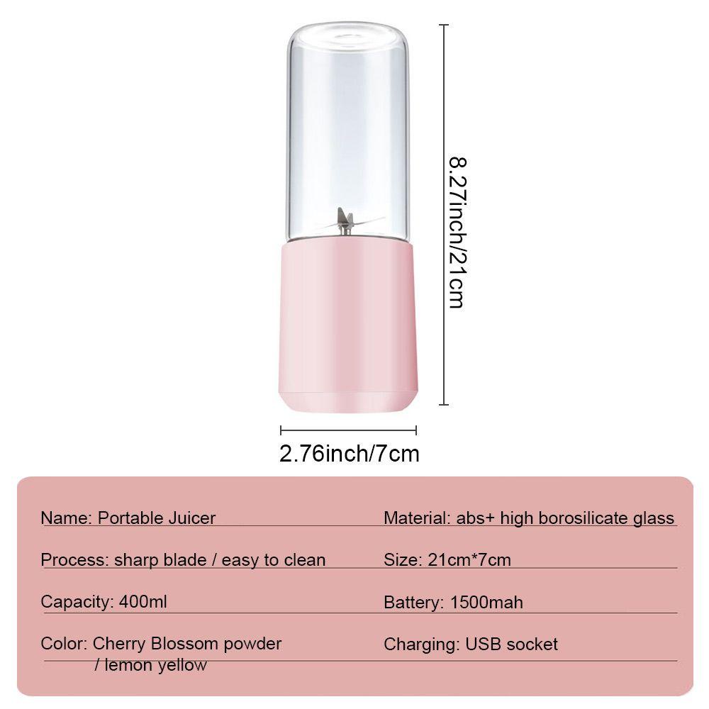 Máy Xay Sinh Tố Hoa Quả PISTA 300Ml Sạc USB