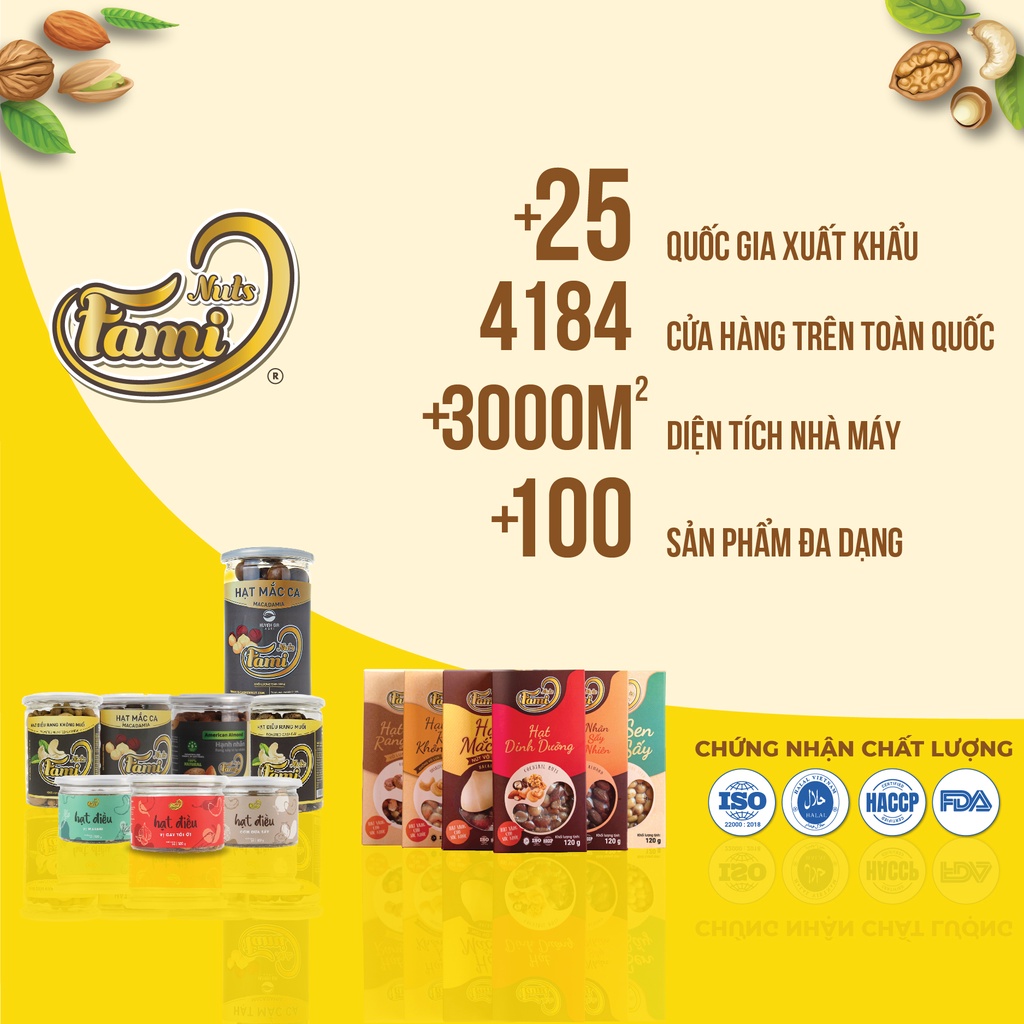Hạt điều A Cồ vị cơm dừa sấy Bình Phước Faminuts 120 gr
