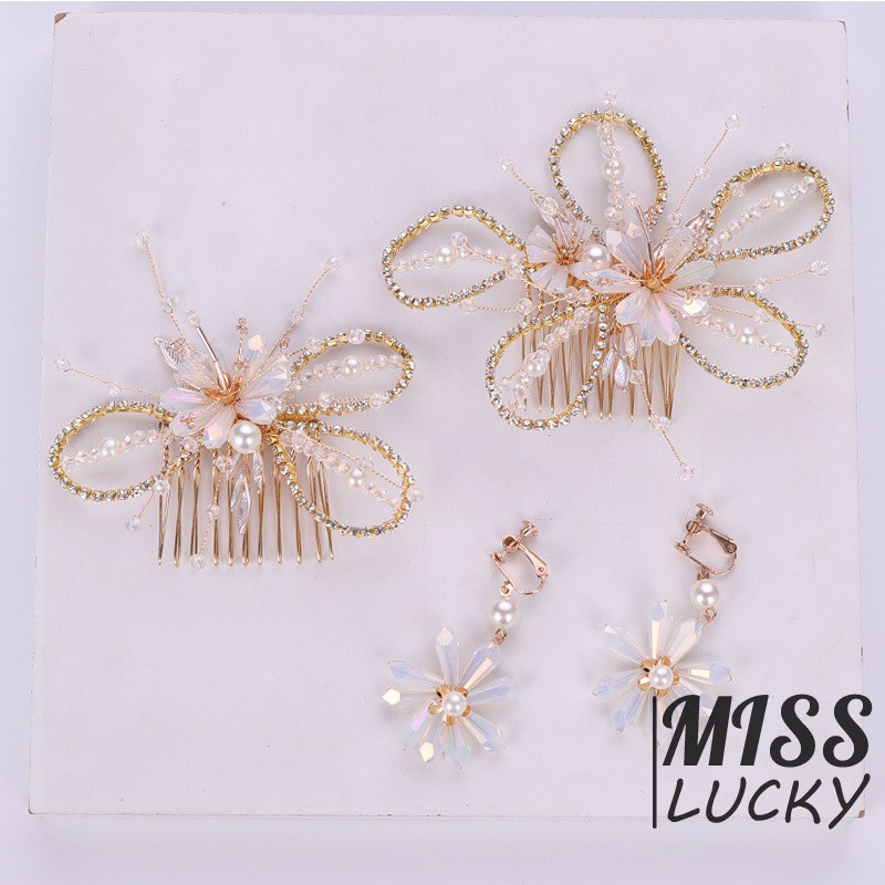 Khuyên tai hình hoa phong cách Hàn Quốc thời trang cho nữ