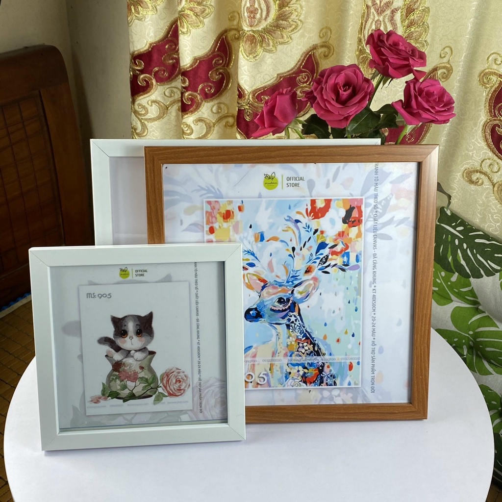Khung tranh khung ảnh vuông 20x20, 30x30 cm giá rẻ