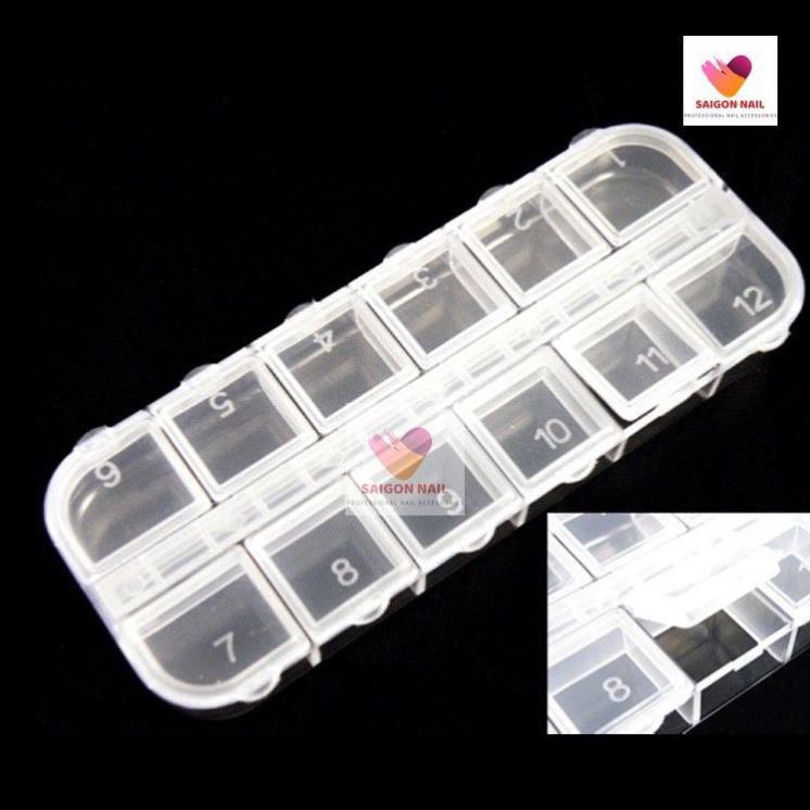 Khay hộp 12 ngăn đựng đá tra trí