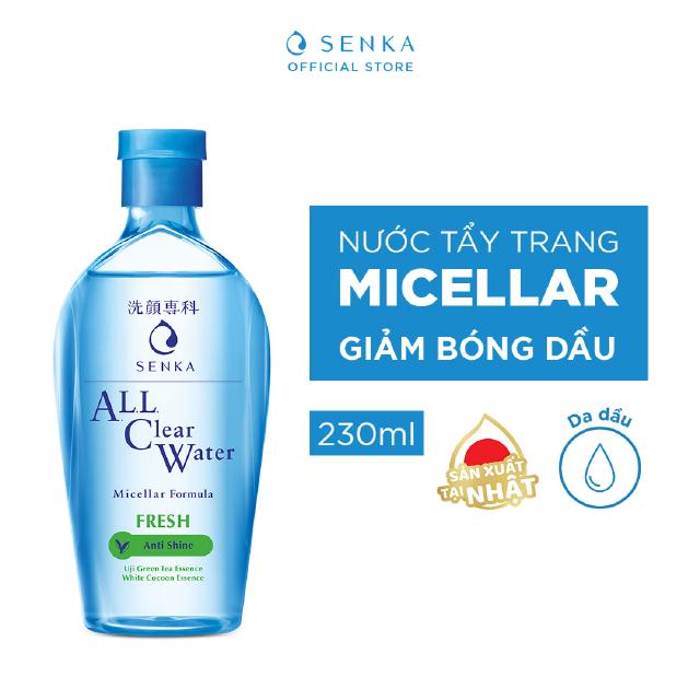 Nước tẩy trang Micellar Senka A.L.L Clear Water Fresh 230ml_15288