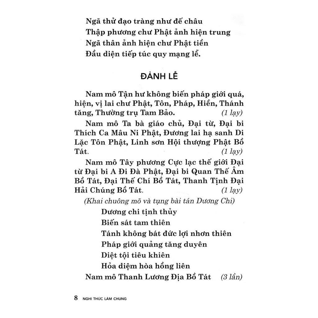 Sách Nghị Thức Lâm Chung