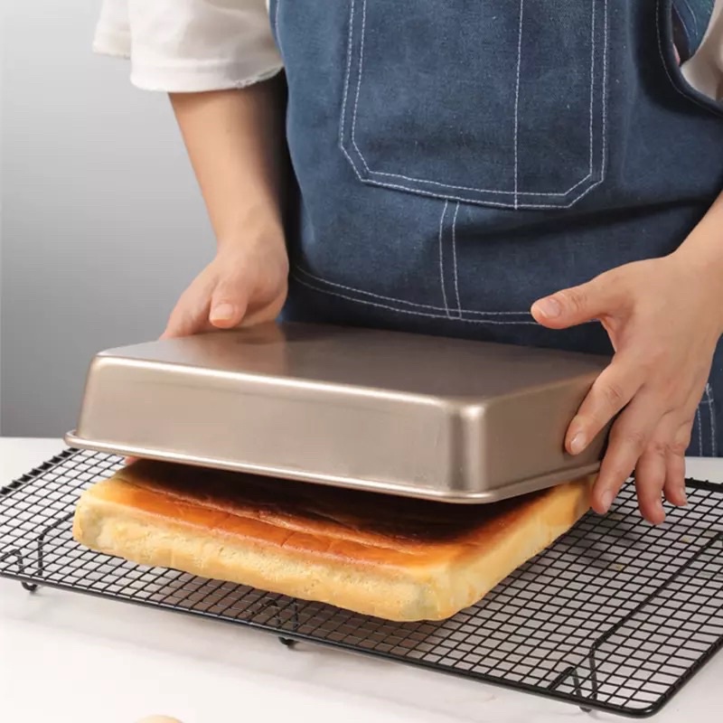 Khuôn chữ nhật chống dính thành cao Unibaker 32.5cm / Khay nướng cách thuỷ