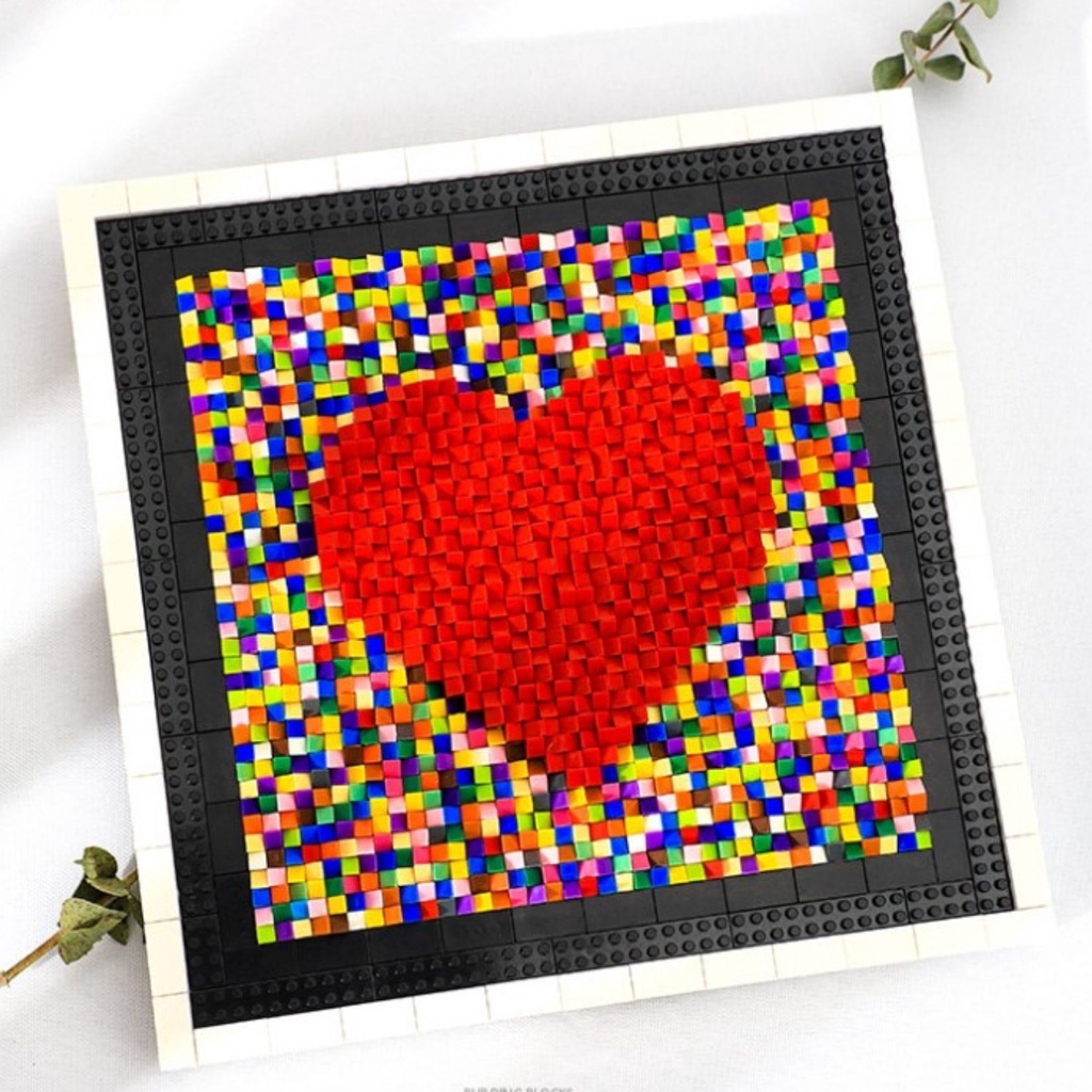 Mô Hình Trái Tim Quà Valentine Khung Trái Tim Bộ Quà Tặng Lưu Niệm