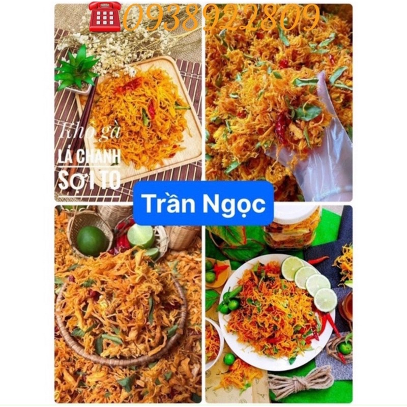 Khô gà lá chanh 1kg 2 hộp (giao hoả tốc HCM)